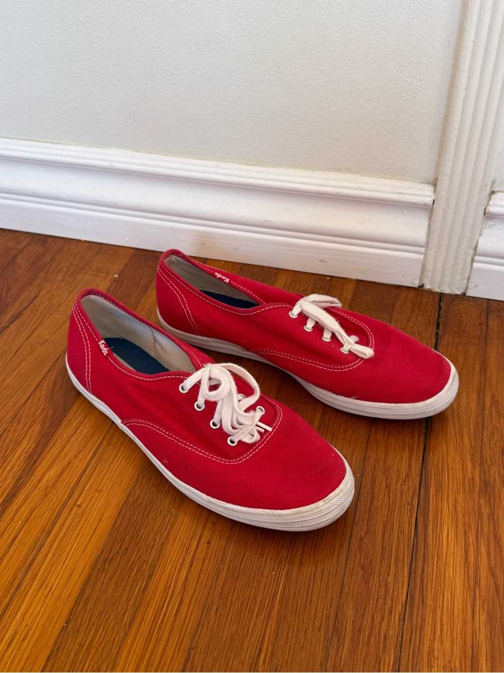 Classic Red Keds Low-Top Sneakers